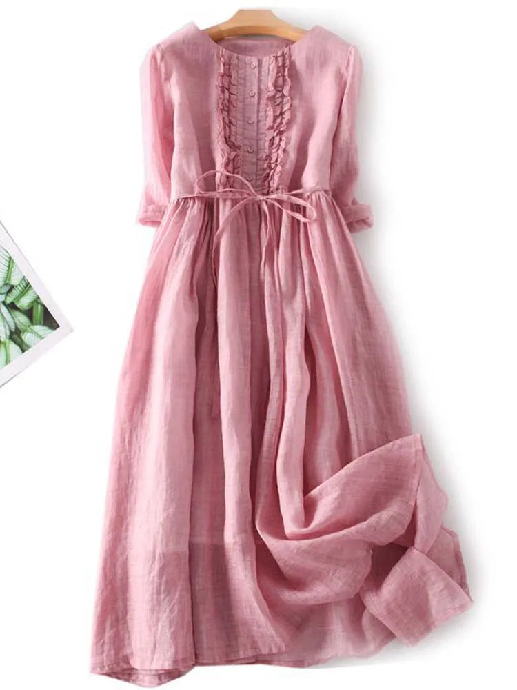 Zola® | Elegante linnen jurk