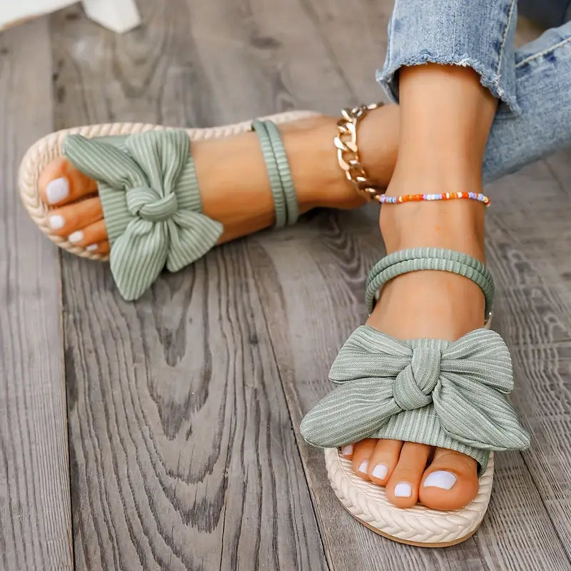 Teresa® | Stijlvolle platte sandalen met strik