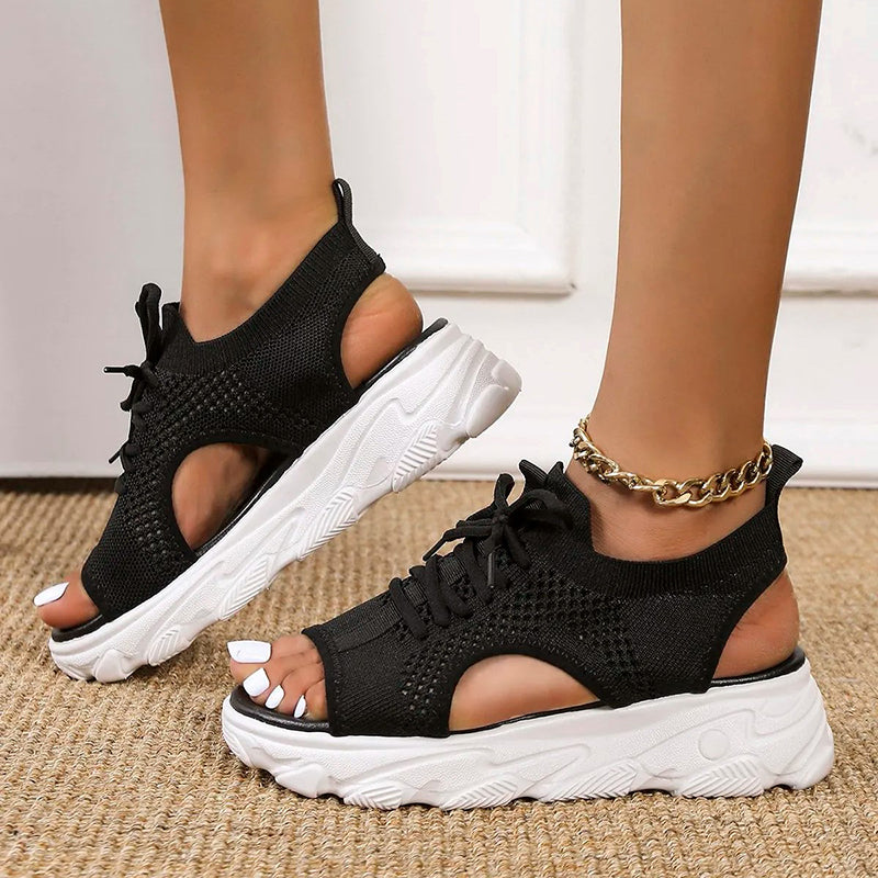 Barbara® | Heidi ademende platformsandalen
