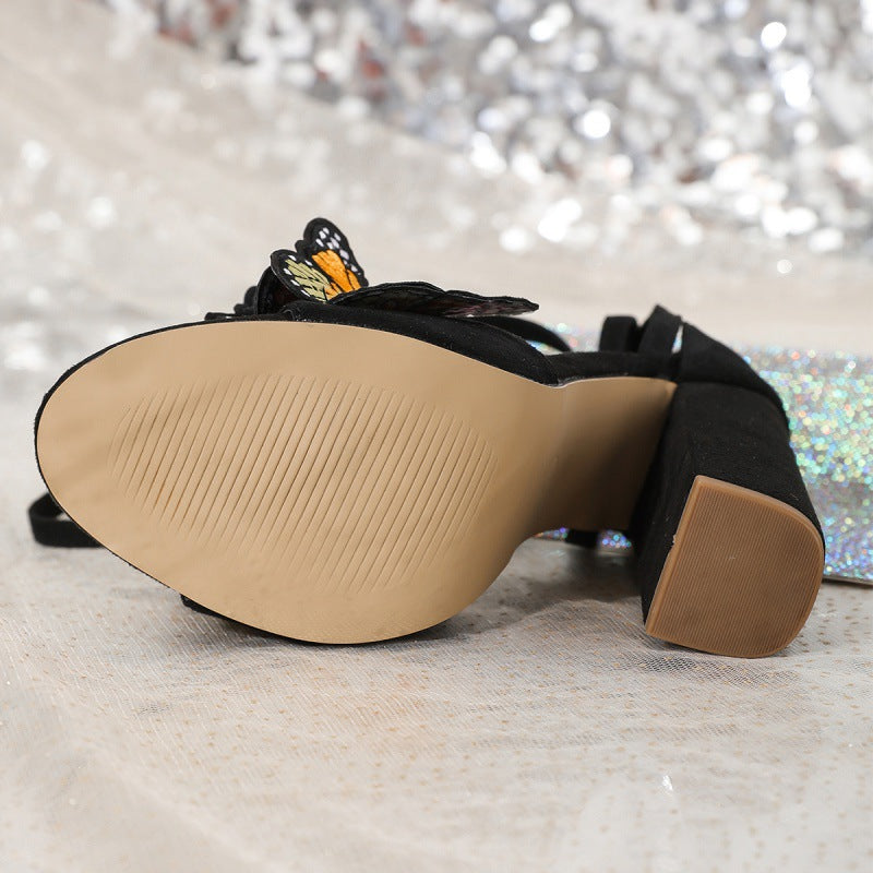 Carolina® | Orthopedische vlindersandalen met hoge hak