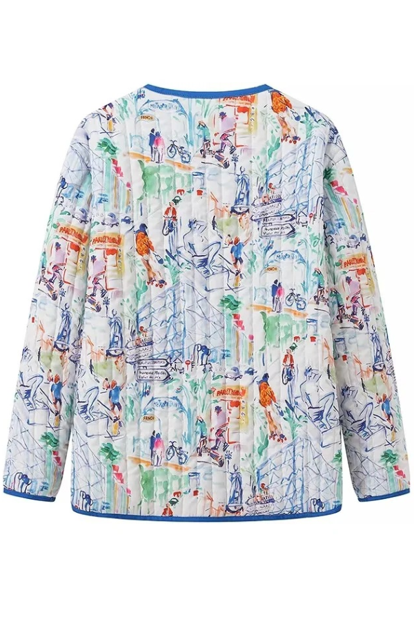Trina® | Set van katoenen shorts met graffitiprint