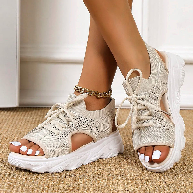 Barbara® | Heidi ademende platformsandalen