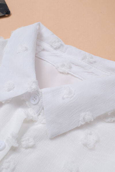 Zoe® | Shirt met lange mouwen en Zwitserse stippenkraag