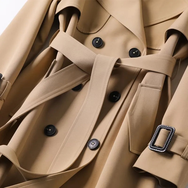 Zulema® | Amberkleurige klassieke trenchcoat