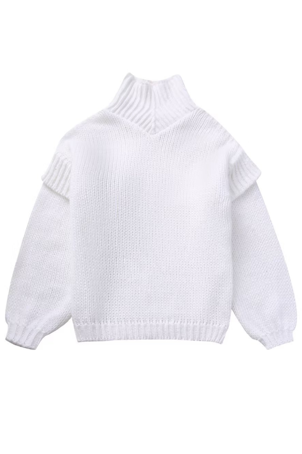 Zoe® | Losse coltrui met lange mouwen