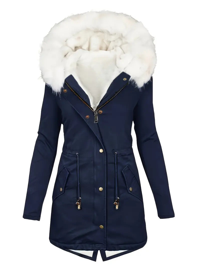 Zoraida® | Parkajas met pluizige bies en capuchon