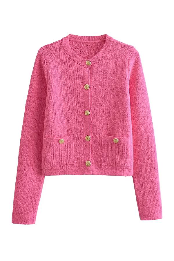 Teresa® | Vest met gouden knopen