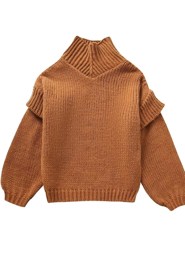 Zoe® | Losse coltrui met lange mouwen