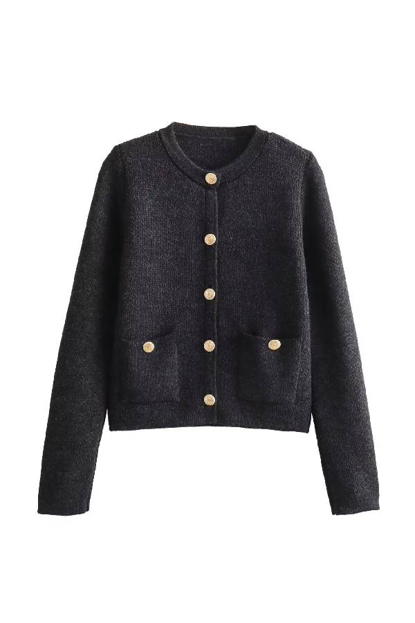 Teresa® | Vest met gouden knopen