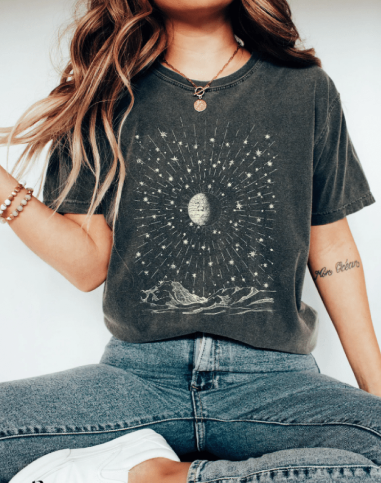 Zaida® | Dames T-shirt Astronomie Ruimte