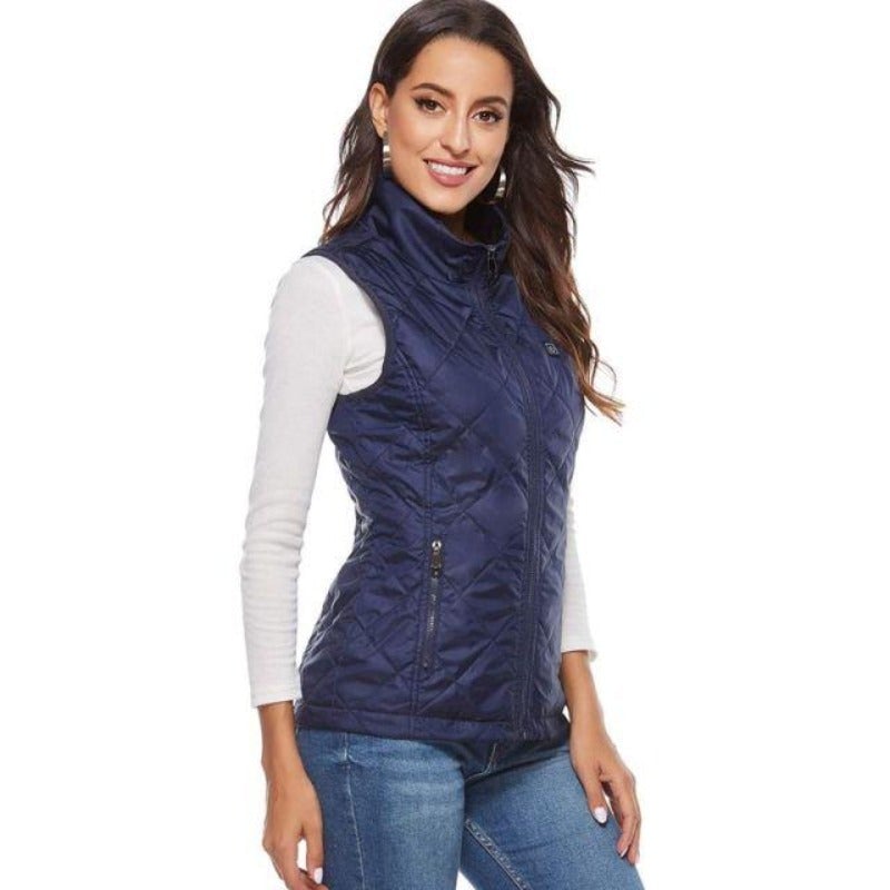 Zoe® | Modieus verwarmingsvest met USB