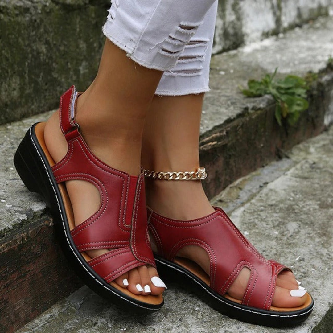 Manuela® | Orthopedische sandalen met sleehak