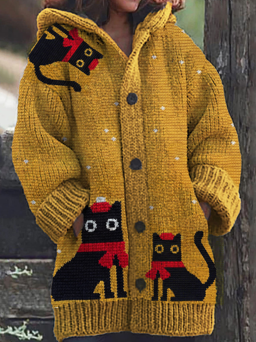 Yesenia® | Casual hoodie met schattig kattenmotief voor dames