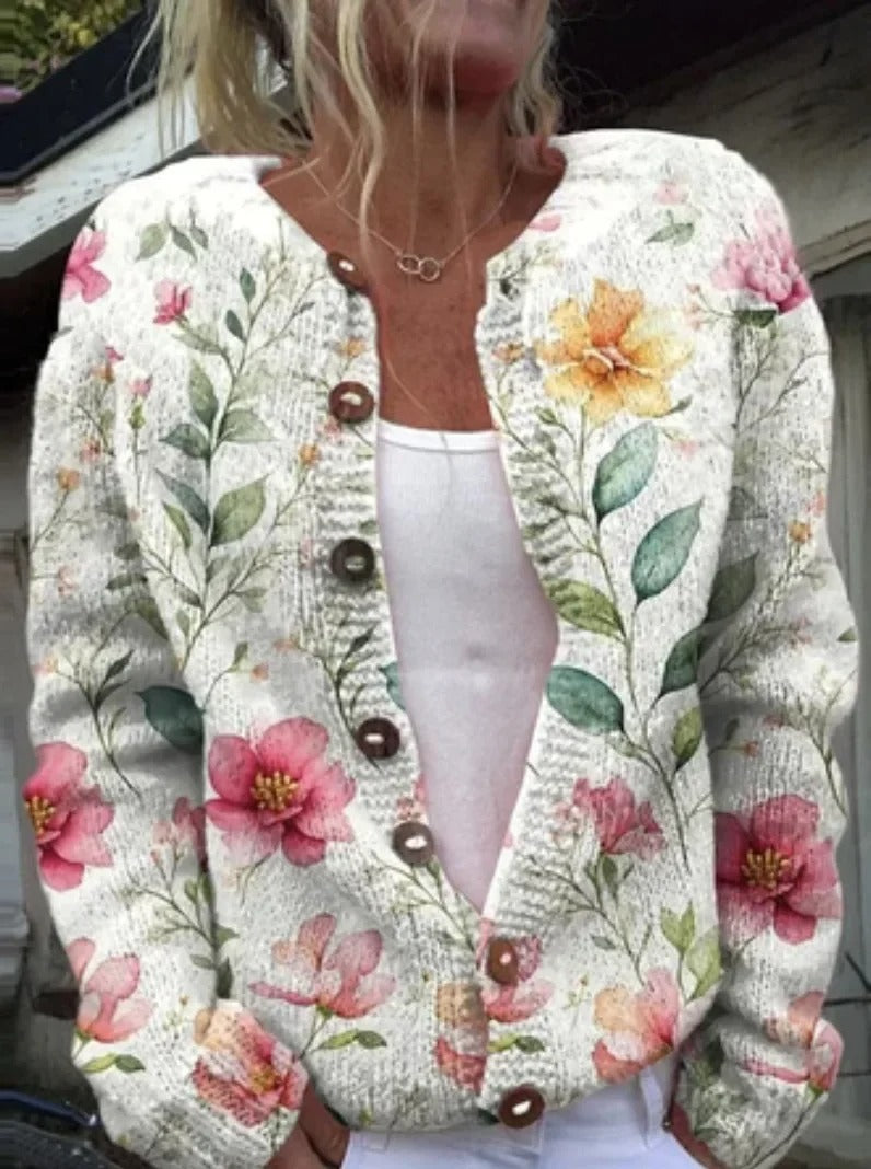 Ursula® | Stijlvol vest met bloemenprint
