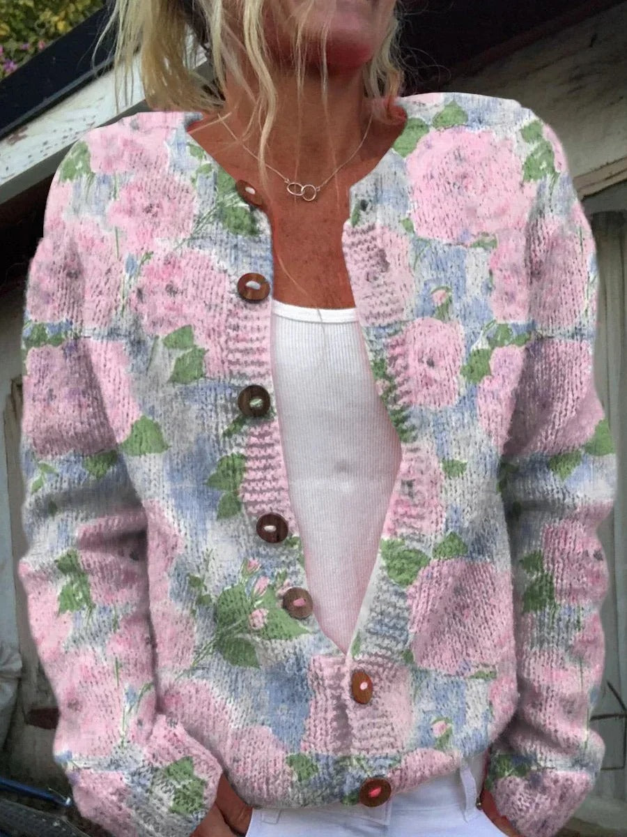 Ursula® | Stijlvol vest met bloemenprint