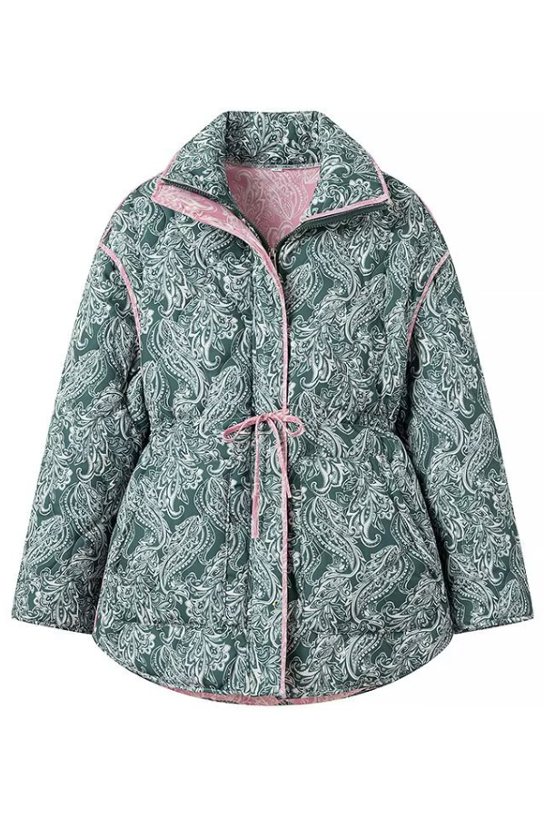 Zuleyka® | Modieus en casual katoenen jack met lange mouwen en losse print