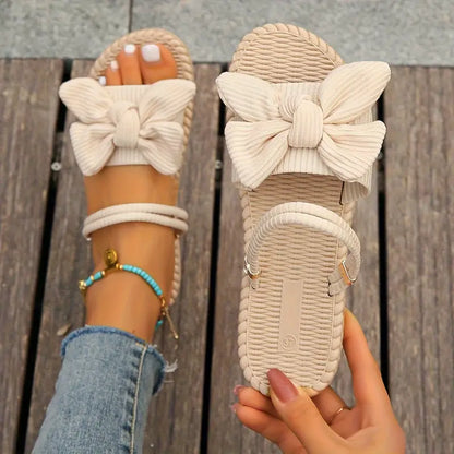 Teresa® | Stijlvolle platte sandalen met strik