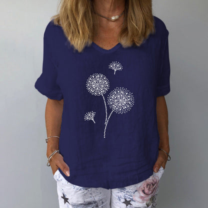 Zoe® | Losse zomerblouse gemaakt van katoen en linnen