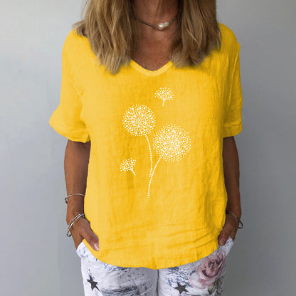 Zoe® | Losse zomerblouse gemaakt van katoen en linnen