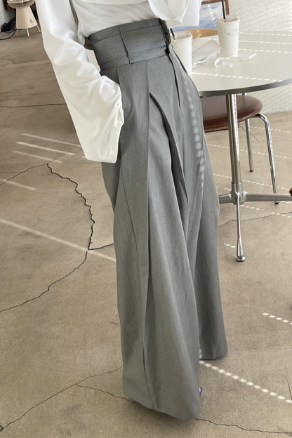 Virginia® | Casual losse broek met hoge taille en wijde pijpen