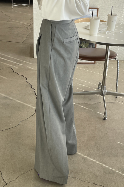 Virginia® | Casual losse broek met hoge taille en wijde pijpen