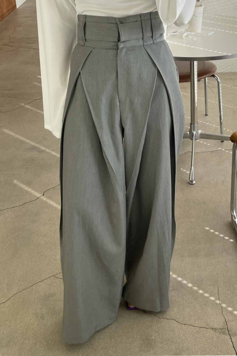 Virginia® | Casual losse broek met hoge taille en wijde pijpen