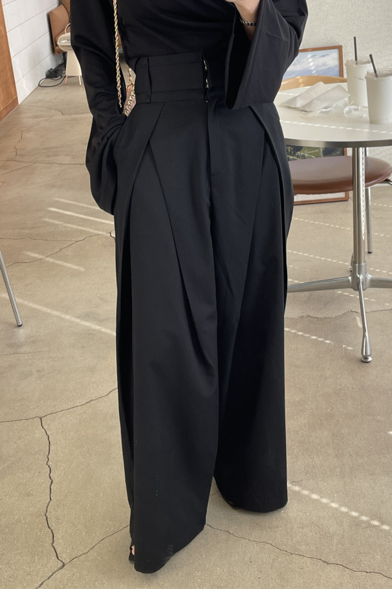Virginia® | Casual losse broek met hoge taille en wijde pijpen