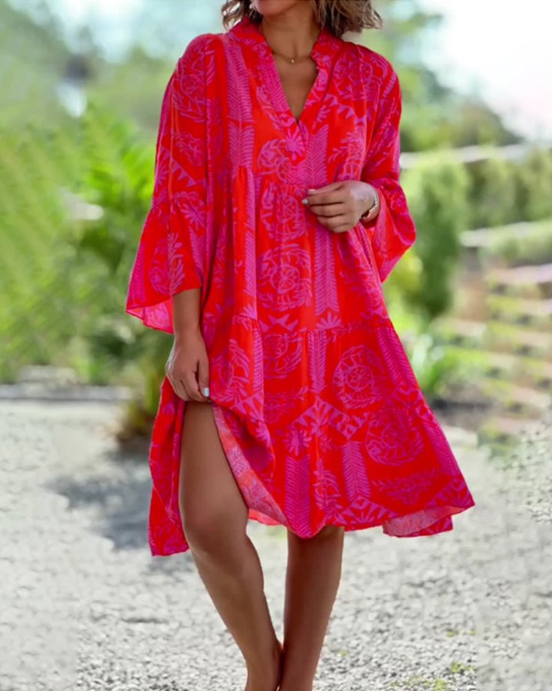 Teresa® | Mouwen en geometrische Boho-print
