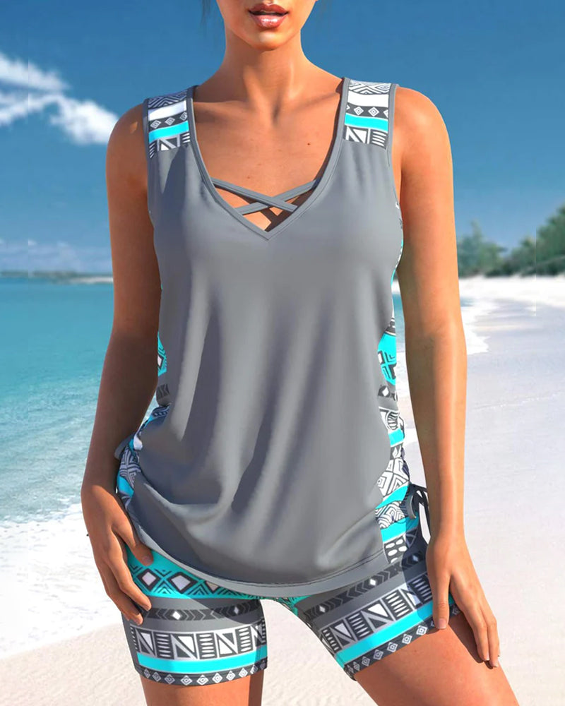Yasmina® | Tankiniset met geometrisch patroon