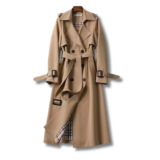 Zulema® | Amberkleurige klassieke trenchcoat