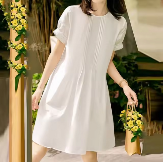 Yasmin® | Elegante jurk met ronde halslijn