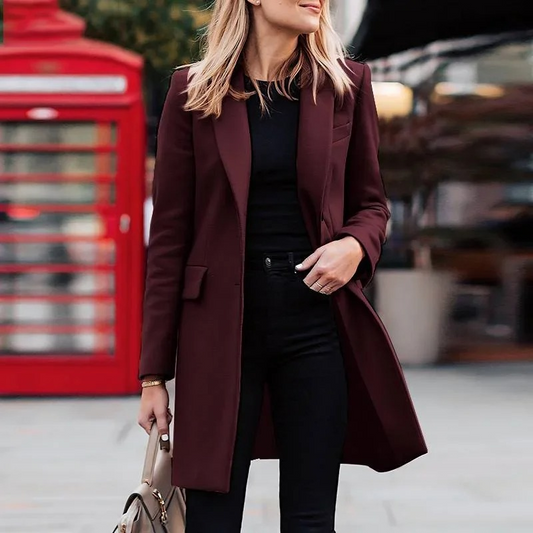 Zulema® | Elegante slim-fit jas voor dames met één knoopsluiting