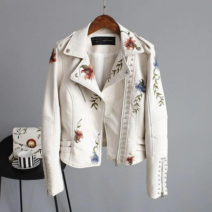 Yazmin® | Leren jack met eeuwige elegantie