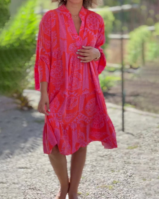 Teresa® | Mouwen en geometrische Boho-print