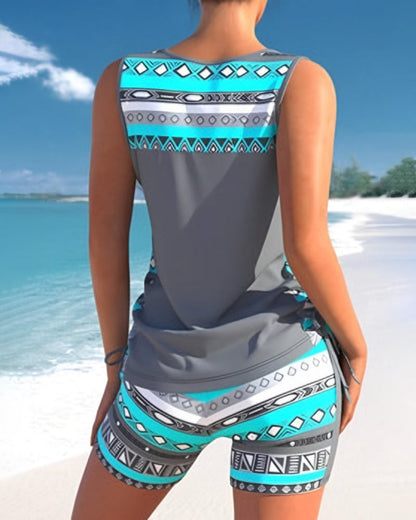 Yasmina® | Tankiniset met geometrisch patroon