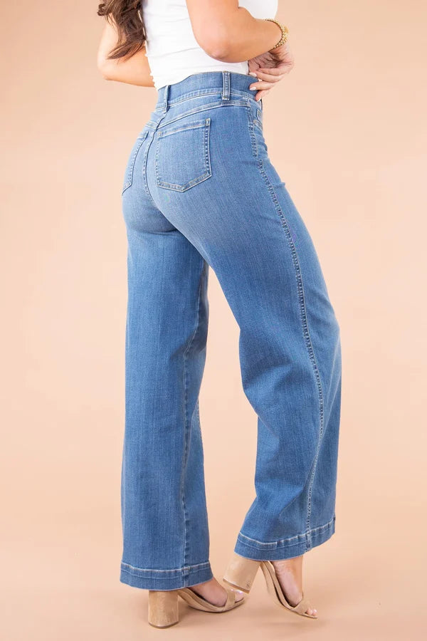 Zulema® | Uitlopende jeans met hoge taille