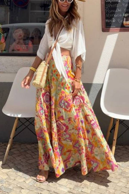 Teri® | Kleurrijke rok met abstracte print
