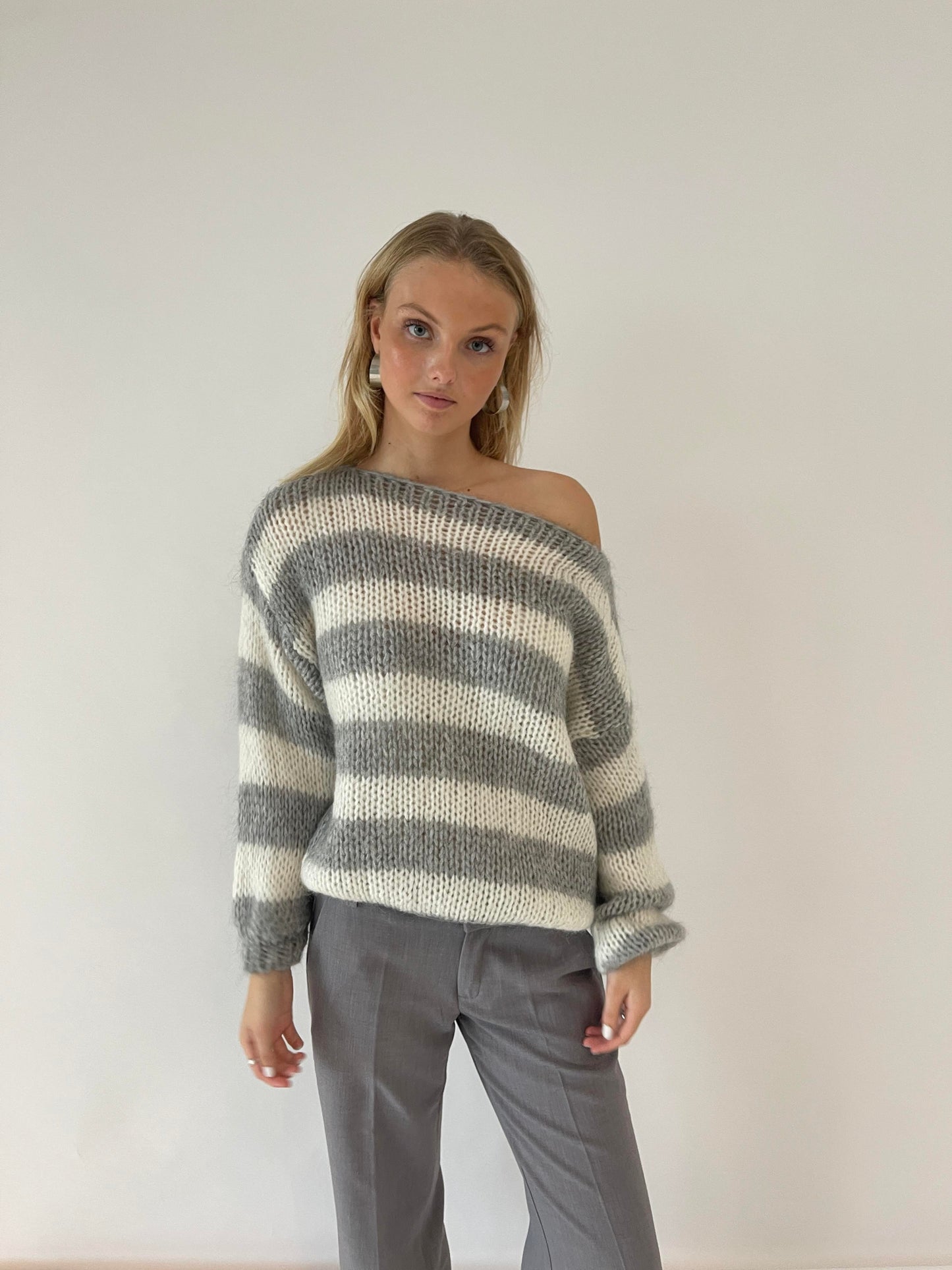 Zulema® | Gestreepte losse trui met boothals