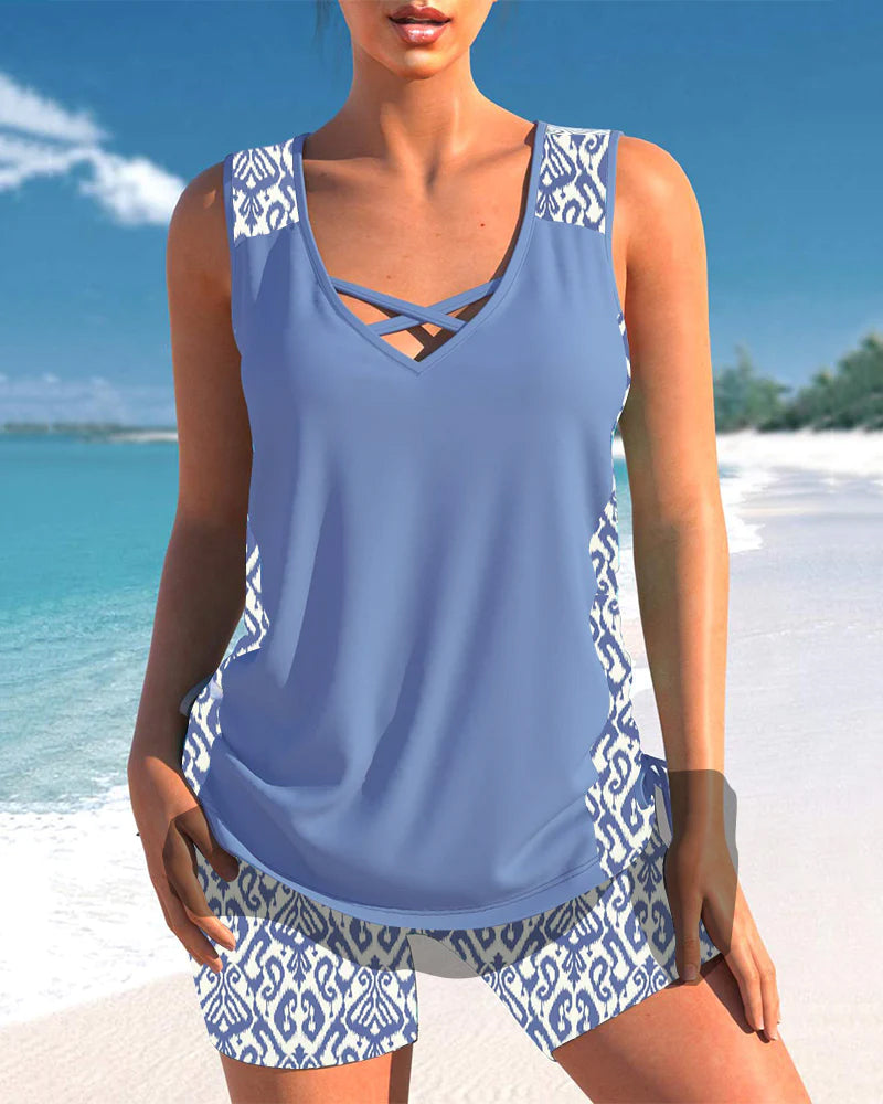 Yasmina® | Tankiniset met geometrisch patroon