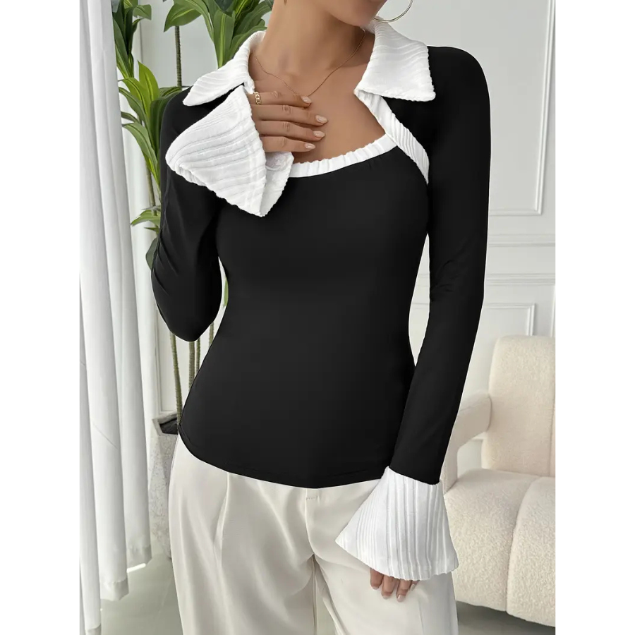 Twyla® | Chique zwarte top voor dames