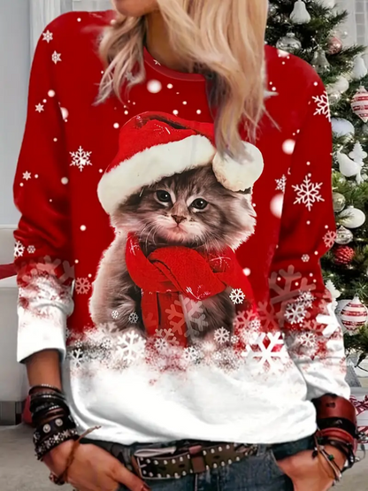 Yasmin® | Kat kersttrui
