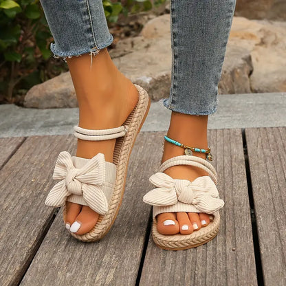 Teresa® | Stijlvolle platte sandalen met strik