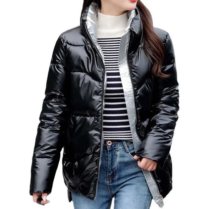 Yazmin® | Luxe smaragdgroene jas voor dames in de winter