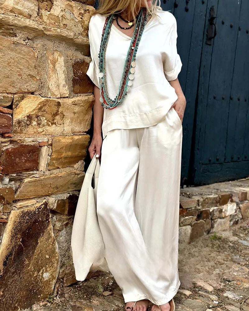 Zulema® | Bologna'S Elysian Elegance blouse- en broekset