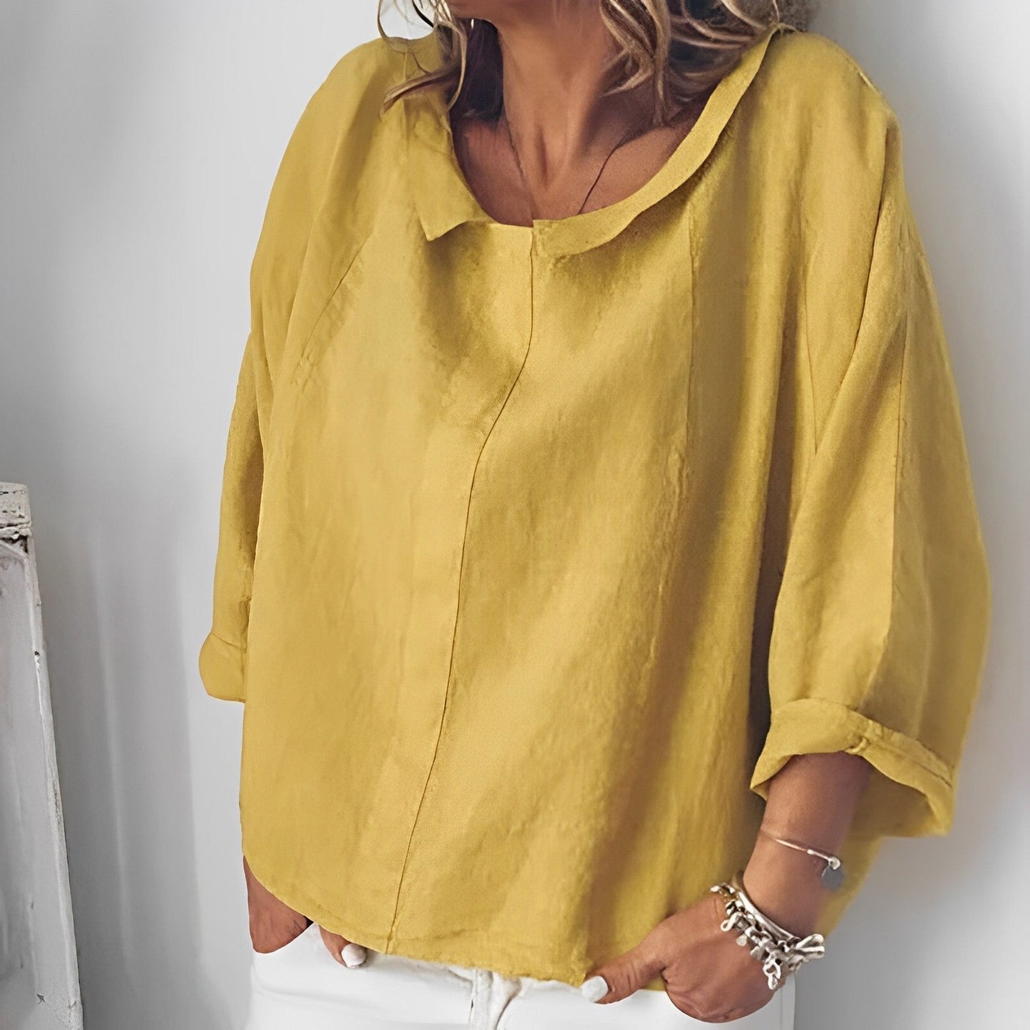 Zuleyka® | Blouse met omgeslagen kraag