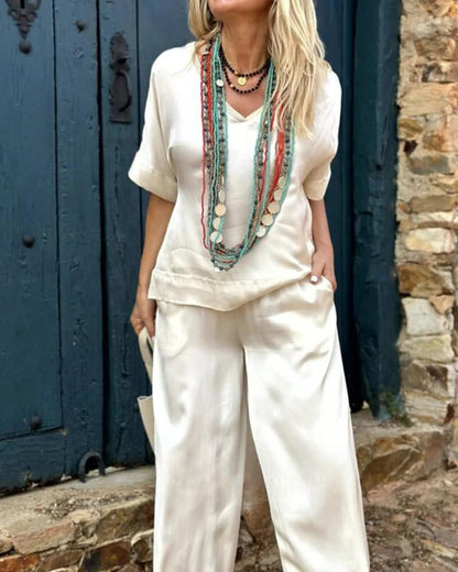 Zulema® | Bologna'S Elysian Elegance blouse- en broekset