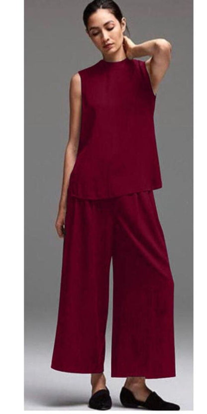 Tracey® | Shirt en broek set met ronde mouwen
