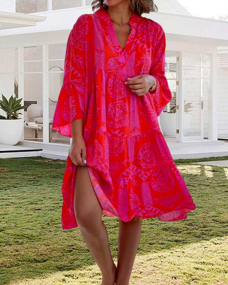 Teresa® | Mouwen en geometrische Boho-print