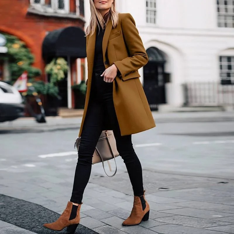 Zulema® | Elegante slim-fit jas voor dames met één knoopsluiting