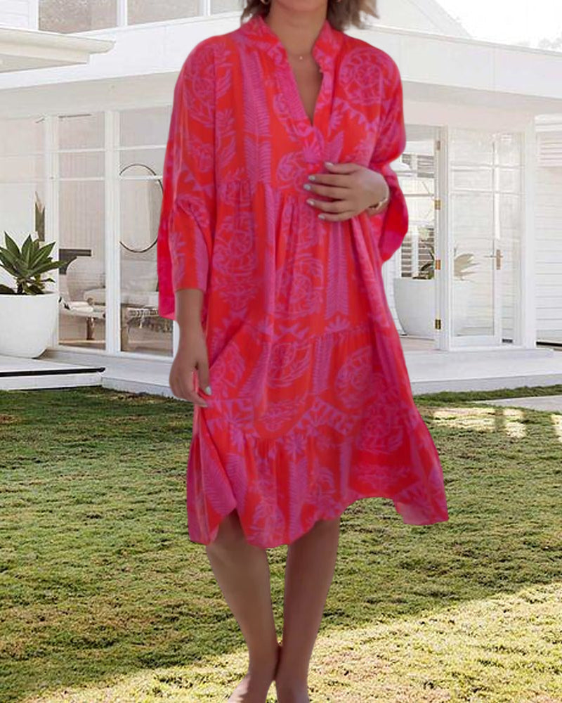 Teresa® | Mouwen en geometrische Boho-print